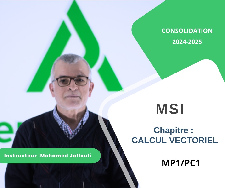 Calcul vectoriel - MSI